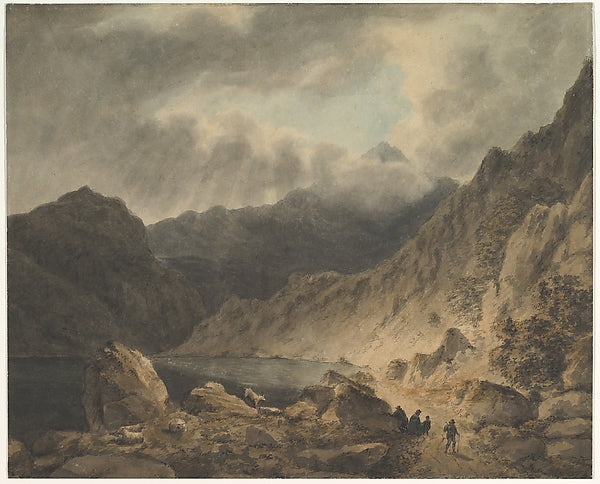 Storm Over A Lake 1800–1811-Attributed to Joseph Barber, Forme,  Poster Print Wall Art