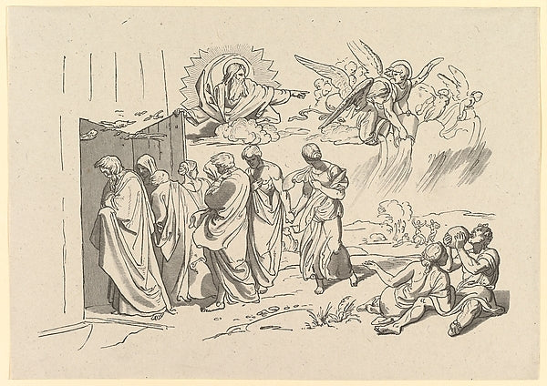 Gods Summons Noah and His Family into the Ark 1827-Joseph von ,  Poster Print Wall Art