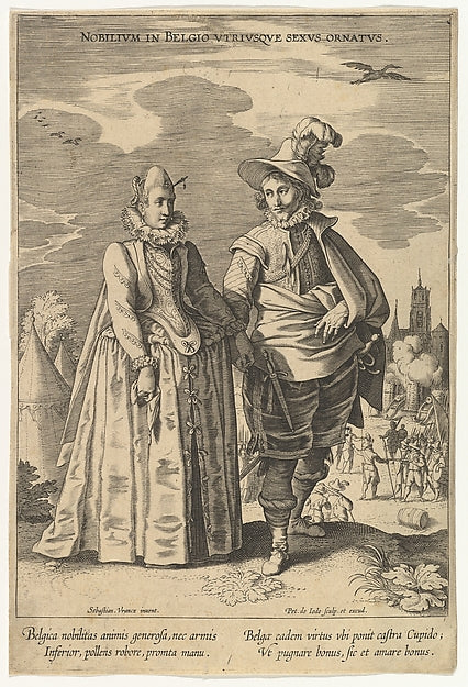 Nobilium in Belgio Utriusque Sexus Ornatus  from Fashions of D,16x12"(A3)Poster