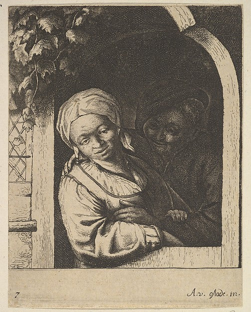 Village Girl 1610–85-After Adriaen van Ostade ,  Poster Print