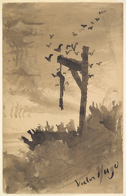 The Hanged Man c1855–60-Victor Hugo, Poster Print