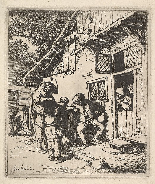 Traveling Musicians 1610–85-Adriaen van Ostade ,  Poster Print