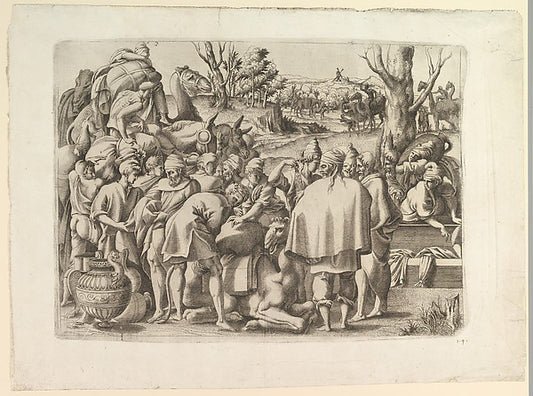 Search through the Luggage of Joseph's Brother c1545-Anonymous,16x12"(A3) Poster