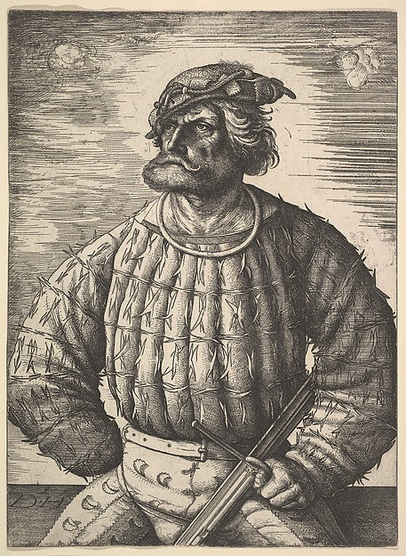 Portrait of Kunz  von der Rosen c1515/1518-Daniel Hopfer,  Poster Print Wall Art