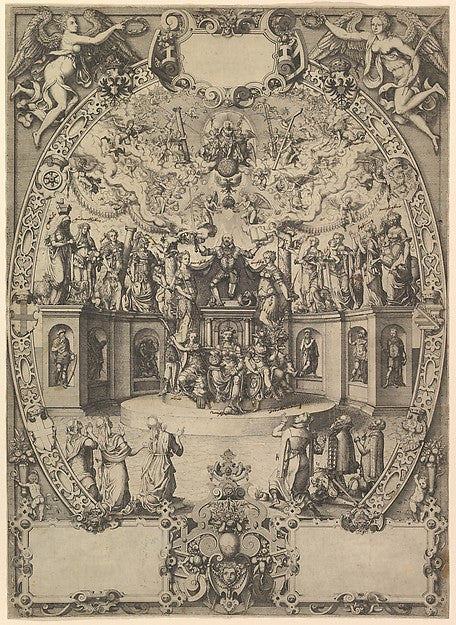 The Apotheosis of Emperor Maximilian II 16th cent-Jost Amman,,16x12"(A3) Poster