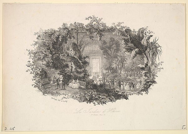 The Winter Garden 1843-Charles-François Daubigny,  Poster Print Wall Art
