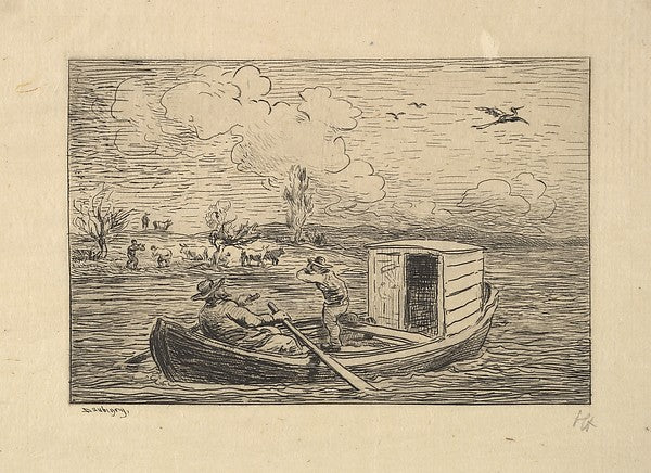 Calling to Shore 1861-Charles-François Daubigny,  Poster Print Wall Art