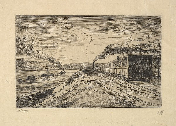 The Departure 1861-Charles-François Daubigny,  Poster Print Wall Art