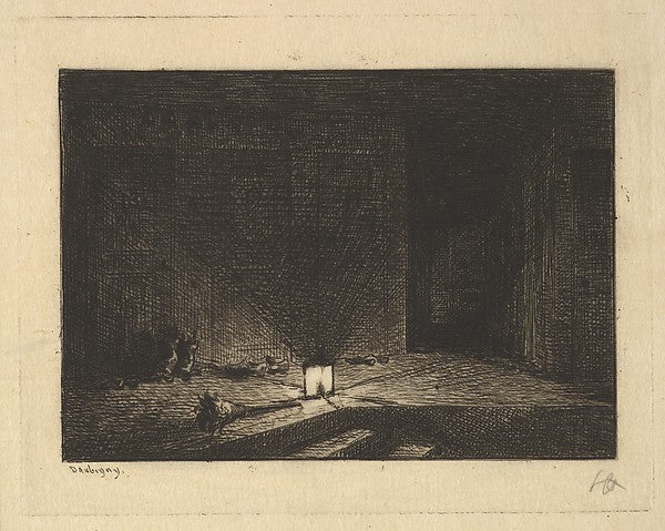 Interior of an Inn 1861–62-Charles-François Daubigny,  Poster Print Wall Art