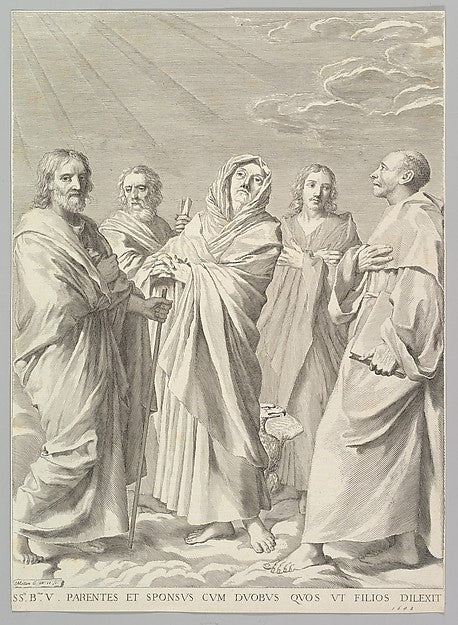 Sts. Anne  Joseph  Joachim  Bernard and John the Evangelist  1,  Poster Print