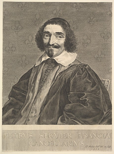 Le Chancelier Pierre Séguier 1639-Claude Mellan ,  Poster Print
