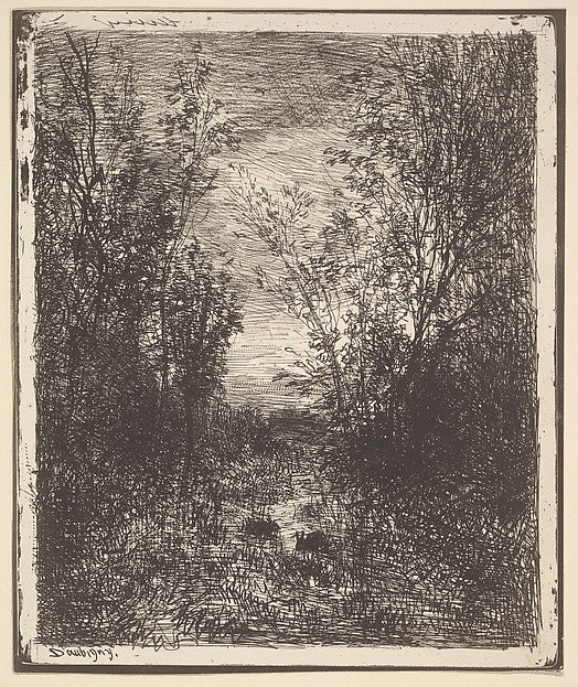 Stream in a Clearing [1862] reprinted 1921-Charles-François Da,16x12"(A3)Poster