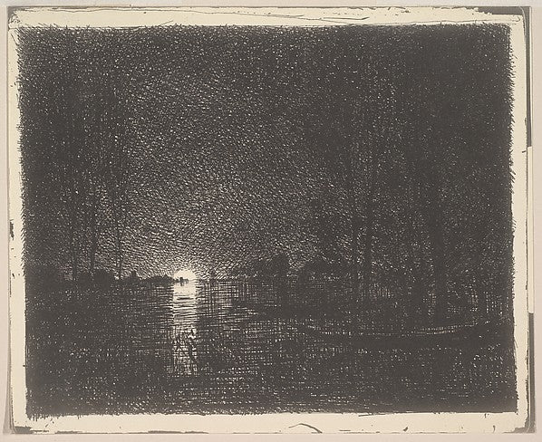 Night Time [1862] reprinted 1921-Charles-François Daubigny,  Poster Print Wall Art
