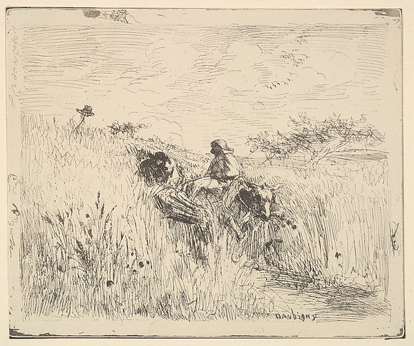 The Path in the Wheatfield  [1862] reprinted 1921-Charles-Fran,  Poster Print Wall Art