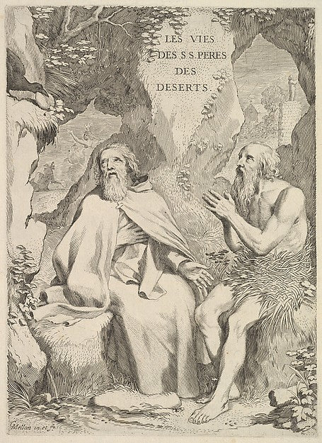 Title page: Arnaud d'Andilly  Les Vies des saints pères des dé,16x12