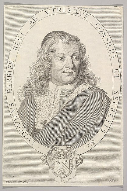 Louis Berryer 1667-Claude Mellan ,  Poster Print Wall Art