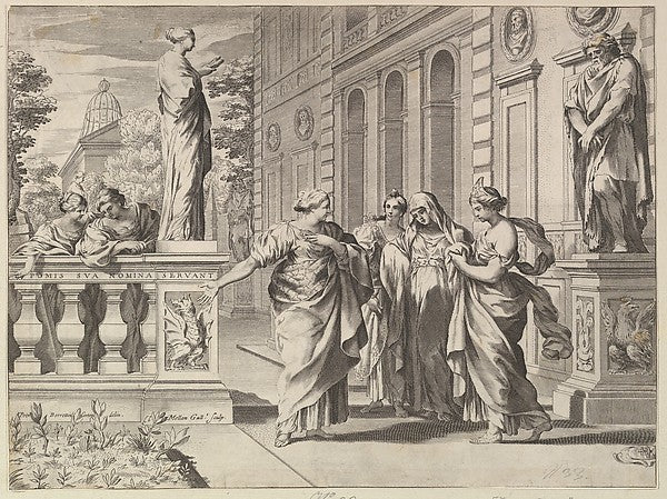 Allegory in Honor of the Roman College Founded by the Borghese,  Poster Print Wall Art