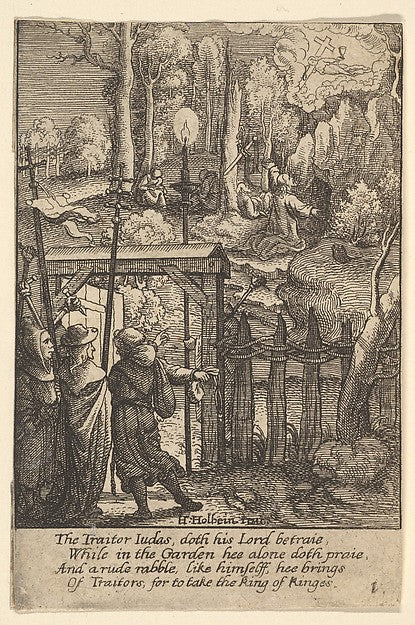 Jesus on the Mount of Olives 1625–77-After Hans Holbein the Yo,  Poster Print Wall Art