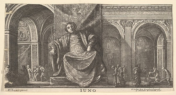 Realm of Juno 1646-Wenceslaus Hollar,After Adam Elsheimer,  Poster Print Wall Art