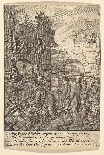 Descent into Hell 1625–77-After Hans Holbein the Younger,  Poster Print Wall Art