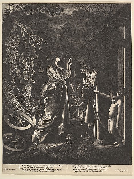 The Mocking of Ceres 1646-After Hendrick Goudt,After Adam Els,  Poster Print Wall Art