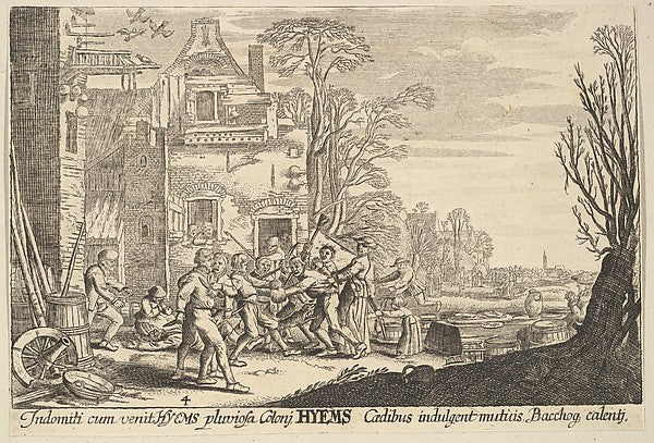 Winter 1629-Wenceslaus Hollar,After Jan van de Velde II,  Poster Print Wall Art
