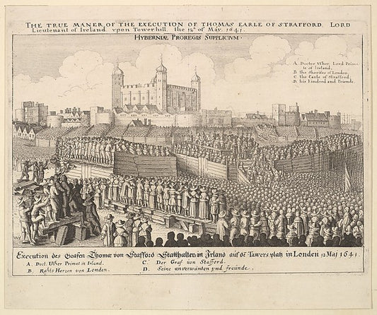 The true maner [manner] of the execution of Thomas Earle of St,16x12"(A3)Poster