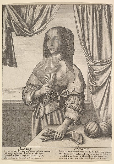 Aestas - Summer  1641-Wenceslaus Hollar,  Poster Print Wall Art