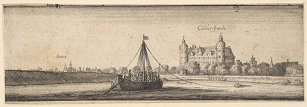 Kelsterbach Castle near Höchst am Main 1642–44-Wenceslaus Holl,  Poster Print Wall Art