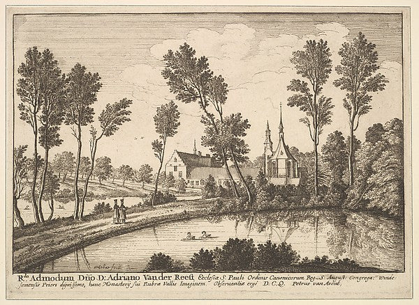 Rothendael Abbey 1648-Wenceslaus Hollar,  Poster Print Wall Art