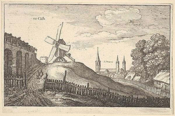 zü Cölln  1643-Wenceslaus Hollar,16x12"(A3)Poster