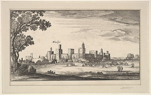 Windsor after 1644-After Wenceslaus Hollar,16x12"(A3)Poster