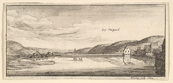 Stuttgart -  The Lake 1663–65-Wenceslaus Hollar,  Poster Print Wall Art