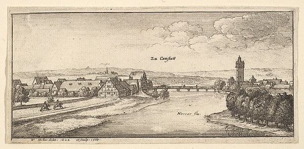 Cannstadt 1665-Wenceslaus Hollar,  Poster Print Wall Art