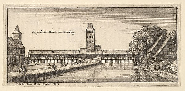 Strasbourg 1665-Wenceslaus Hollar,  Poster Print Wall Art