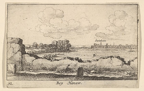 Hanau 1635-Wenceslaus Hollar,  Poster Print Wall Art