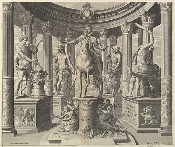 Allegory on the Glory of  Emperor Ferdinand II-After Antonio C,  Poster Print Wall Art