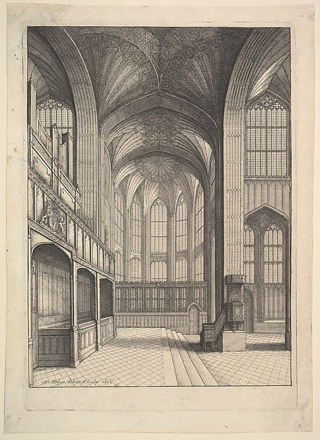 Bray's Chapel in St. George's Chapel  Windsor. 1663-Wenceslaus,  Poster Print Wall Art