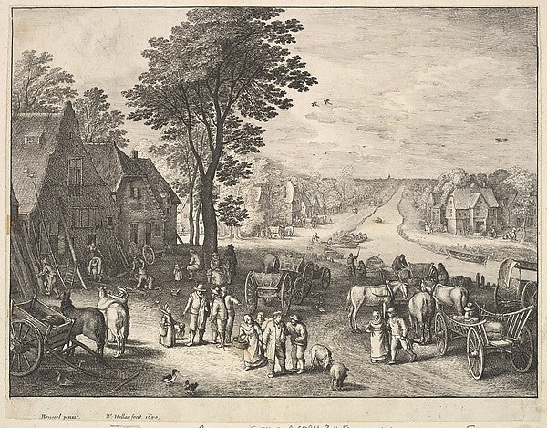 The Straight Canal 1650-after Jan Brueghel the Elder,  Poster Print Wall Art