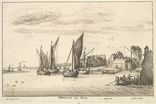 Willebroeck bey Boom 1651-After Jan Brueghel the Elder,  Poster Print Wall Art