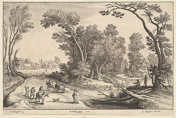 Going to Market 1652-After Jan Brueghel the Elder,  Poster Print Wall Art