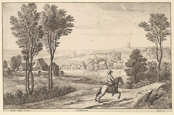 The Horseman 1650-After Jan Wildens,  Poster Print Wall Art