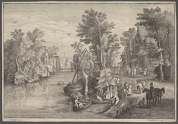 The Ferry 1649-Wenceslaus Hollar,Jan Brueghel the Elder, Poster Print