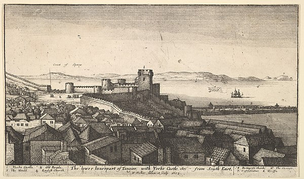 The lower inner part of Tangier 1673-Wenceslaus Hollar,  Poster Print Wall Art