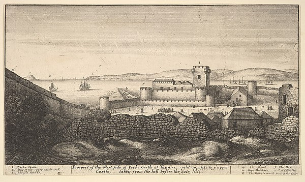The West Side of Yorke Castle 1669-Wenceslaus Hollar,  Poster Print Wall Art