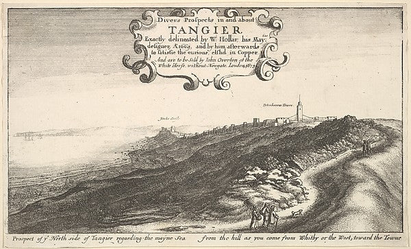 Prospect of ye North side of Tangier regarding the mayne Sea f,  Poster Print Wall Art
