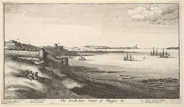 South East Corner of Tangier 1669–73-Wenceslaus Hollar,  Poster Print Wall Art