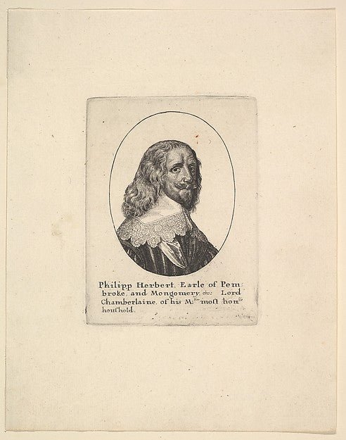 Philipp Herbert  Earl of Pembroke 1625–77-Wenceslaus Hollar,  Poster Print Wall Art