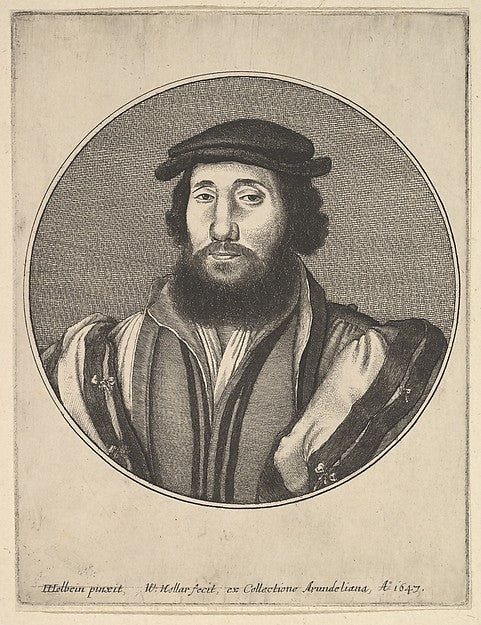 Bearded Man 1647-After Hans Holbein the Younger,  Poster Print Wall Art
