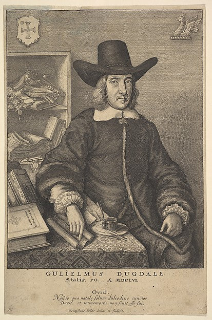 William Dugdale 1625–77-Wenceslaus Hollar,16x12"(A3)Poster